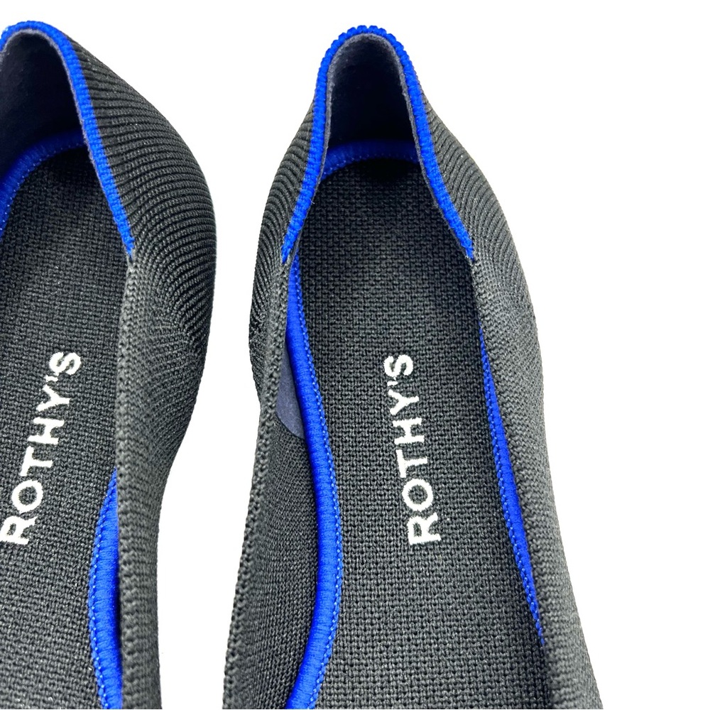 New Rothy’s The Flat Ballet Flats Round Toe Black Size 8 - Picture 4 of 15